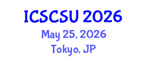 International Conference on Smart Cities and Sustainable Urbanism (ICSCSU) May 25, 2026 - Tokyo, Japan