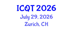 International Conference on Queueing Theory (ICQT) July 29, 2026 - Zurich, Switzerland