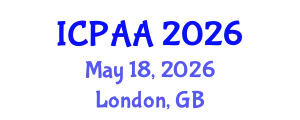 International Conference on Philosophy, Art and Aesthetics (ICPAA) May 18, 2026 - London, United Kingdom