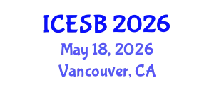 International Conference on Ecotourism, Sustainability and Biodiversity (ICESB) May 18, 2026 - Vancouver, Canada