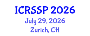 International Conference on Refugee Studies and Social Problems (ICRSSP) July 29, 2026 - Zurich, Switzerland