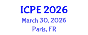 International Conference on Pavement Engineering (ICPE) March 30, 2026 - Paris, France