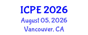 International Conference on Pavement Engineering (ICPE) August 05, 2026 - Vancouver, Canada