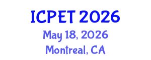 International Conference on Pavement Engineering and Technology (ICPET) May 18, 2026 - Montreal, Canada