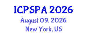 International Conference on Political Science and Public Administration (ICPSPA) August 09, 2026 - New York, United States