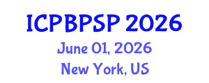 International Conference on Political Behavior, Political Science and Participation (ICPBPSP) June 01, 2026 - New York, United States