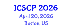 International Conference on Smart City and Performance (ICSCP) April 20, 2026 - Boston, United States