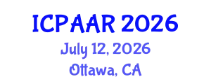 International Conference on Public Administration and Administrative Reform (ICPAAR) July 12, 2026 - Ottawa, Canada