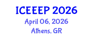 International Conference on Energy Economics and Energy Policy (ICEEEP) April 06, 2026 - Athens, Greece