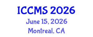 International Conference on Construction Management and Standards (ICCMS) June 15, 2026 - Montreal, Canada