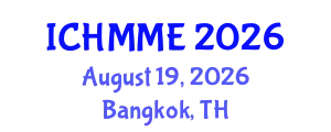 International Conference on Hospitality Management, Marketing and Economics (ICHMME) August 19, 2026 - Bangkok, Thailand