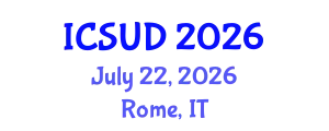 International Conference on Sustainable Urban Development (ICSUD) July 22, 2026 - Rome, Italy