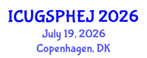 International Conference on Urban Green Space, Public Health, and Environmental Justice (ICUGSPHEJ) July 19, 2026 - Copenhagen, Denmark