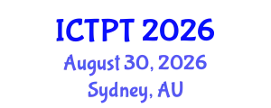 International Conference on Transportation Planning and Technology (ICTPT) August 30, 2026 - Sydney, Australia