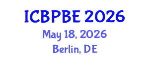 International Conference on Building Physics and Built Environment (ICBPBE) May 18, 2026 - Berlin, Germany