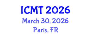 International Conference on Military Technology (ICMT) March 30, 2026 - Paris, France