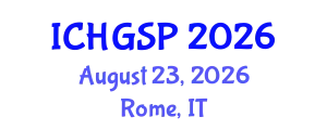 International Conference on Human Geography and Spatial Planning (ICHGSP) August 23, 2026 - Rome, Italy