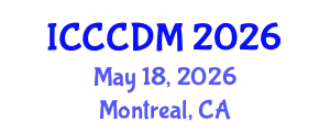 International Conference on Concrete Construction and Design Methods (ICCCDM) May 18, 2026 - Montreal, Canada