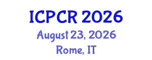 International Conference on Peace and Conflict Resolution (ICPCR) August 23, 2026 - Rome, Italy