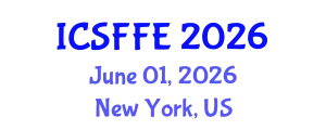 International Conference on Statistical Finance and Financial Engineering (ICSFFE) June 01, 2026 - New York, United States