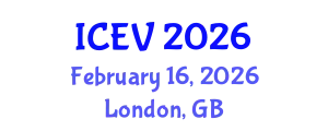 International Conference on Electric Vehicles (ICEV) February 16, 2026 - London, United Kingdom