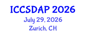 International Conference on Control System Design and Automation Process (ICCSDAP) July 29, 2026 - Zurich, Switzerland