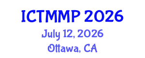 International Conference on Traditional Medicine and Medicinal Plants (ICTMMP) July 12, 2026 - Ottawa, Canada
