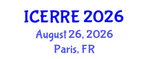 International Conference on Energy Recovery and Renewable Energy (ICERRE) August 26, 2026 - Paris, France