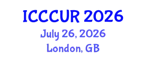 International Conference on Climate Change and Urban Resilience (ICCCUR) July 26, 2026 - London, United Kingdom