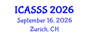 International Conference on Applied Statistics and Statistical Science (ICASSS) September 16, 2026 - Zurich, Switzerland