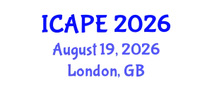 International Conference on Advanced Pavement Engineering (ICAPE) August 19, 2026 - London, United Kingdom