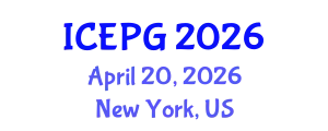 International Conference on Environmental Politics and Governance (ICEPG) April 20, 2026 - New York, United States