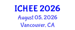 International Conference on Hydrology, Ecology and Environment (ICHEE) August 05, 2026 - Vancouver, Canada