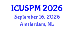 International Conference on Urban Spatial Planning and Management (ICUSPM) September 16, 2026 - Amsterdam, Netherlands