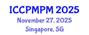 International Conference on Construction Project Management and Portfolio Management (ICCPMPM) November 27, 2025 - Singapore, Singapore