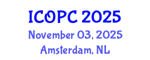 International Conference on Obesity and Pancreatic Cancer (ICOPC) November 03, 2025 - Amsterdam, Netherlands