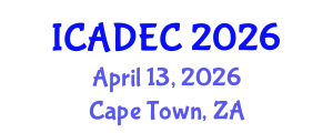 International Conference on Aging Diseases and Elderly Care (ICADEC) April 13, 2026 - Cape Town, South Africa