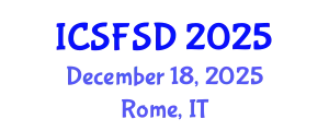 International Conference on Soil Formation and Soil Development (ICSFSD) December 18, 2025 - Rome, Italy