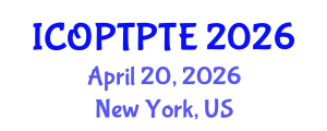 International Conference on Orthopedic Physical Therapy and Pressure Therapy Equipments (ICOPTPTE) April 20, 2026 - New York, United States