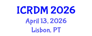 International Conference on Radiation Detection and Measurement (ICRDM) April 13, 2026 - Lisbon, Portugal