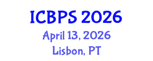 International Conference on Botany and Plant Sciences (ICBPS) April 13, 2026 - Lisbon, Portugal