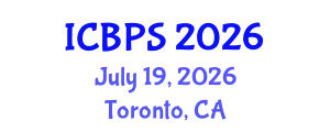 International Conference on Botany and Plant Sciences (ICBPS) July 19, 2026 - Toronto, Canada