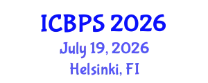 International Conference on Botany and Plant Science (ICBPS) July 19, 2026 - Helsinki, Finland