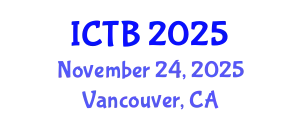 International Conference on Taxonomy and Biodiversity (ICTB) November 24, 2025 - Vancouver, Canada