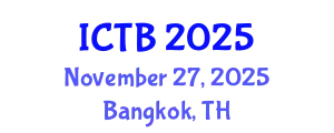 International Conference on Taxonomy and Biodiversity (ICTB) November 27, 2025 - Bangkok, Thailand