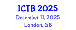 International Conference on Taxonomy and Biodiversity (ICTB) December 11, 2025 - London, United Kingdom