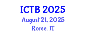 International Conference on Taxonomy and Biodiversity (ICTB) August 21, 2025 - Rome, Italy