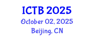 International Conference on Taxonomy and Biodiversity (ICTB) October 02, 2025 - Beijing, China