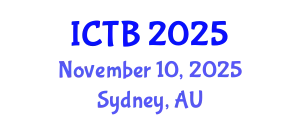 International Conference on Taxonomy and Biodiversity (ICTB) November 10, 2025 - Sydney, Australia