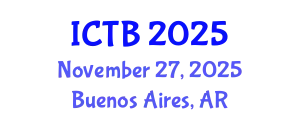 International Conference on Taxonomy and Biodiversity (ICTB) November 27, 2025 - Buenos Aires, Argentina